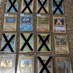 Pokemon Cards Vintage Please Read for Prices!!
