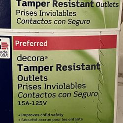 Leviton decora tamper resistant Outlets 