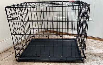 Single Door Folding Dog Crate Great condition L24W16H20 Inch
