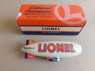 Vintage 1996 lionel Train Blimp diecast model