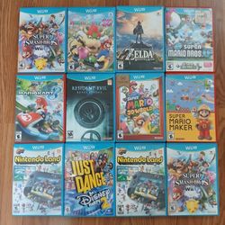 Nintendo Wii U video games sold individually read description