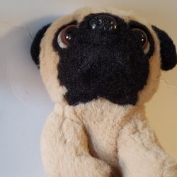 4" Small Pug Puppy Dog