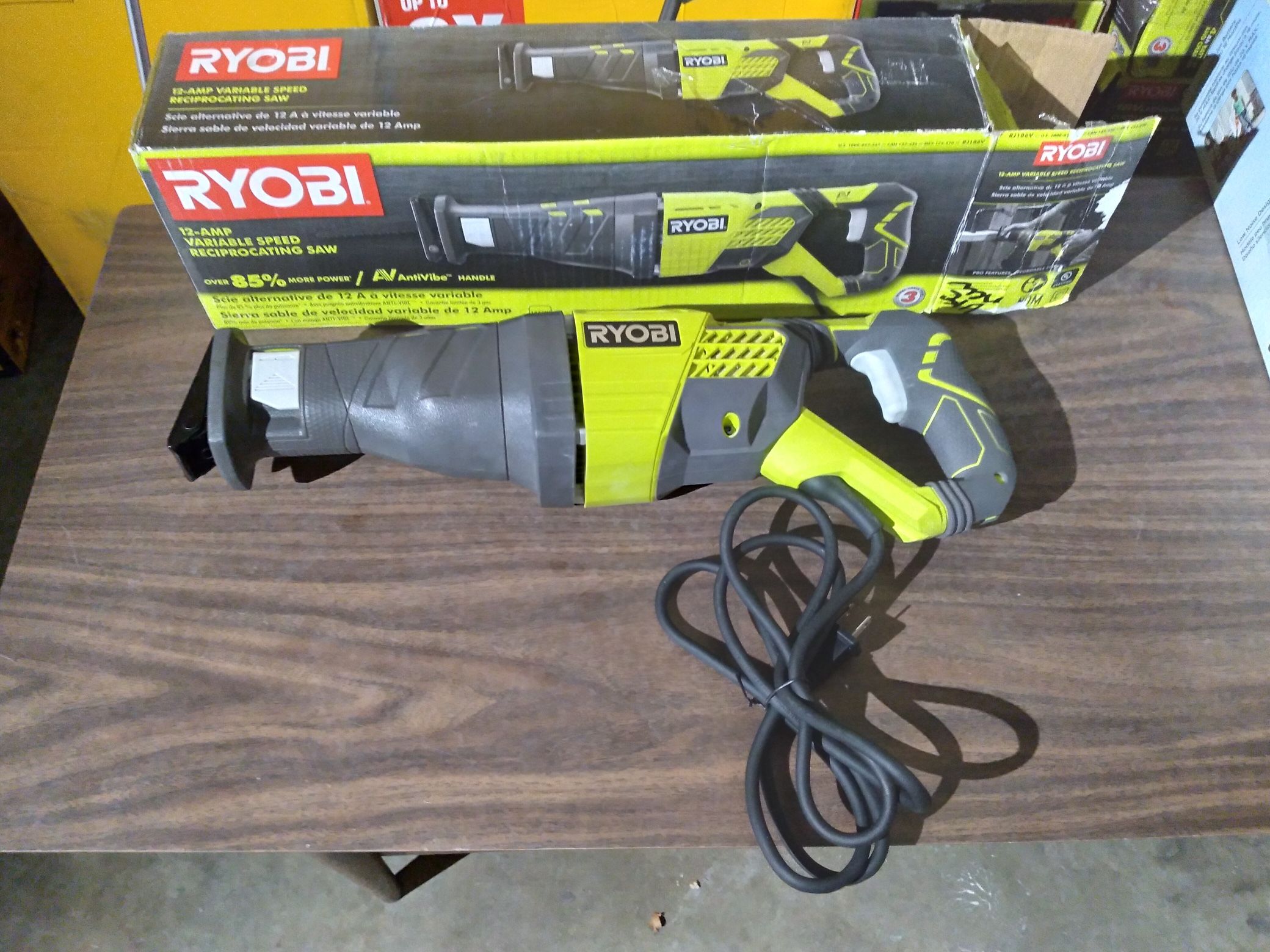 RYOBI 12 Amp Corded Reciprocating Saw