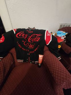 Men's extra large coco cola jacket and bath body bourbon lotion