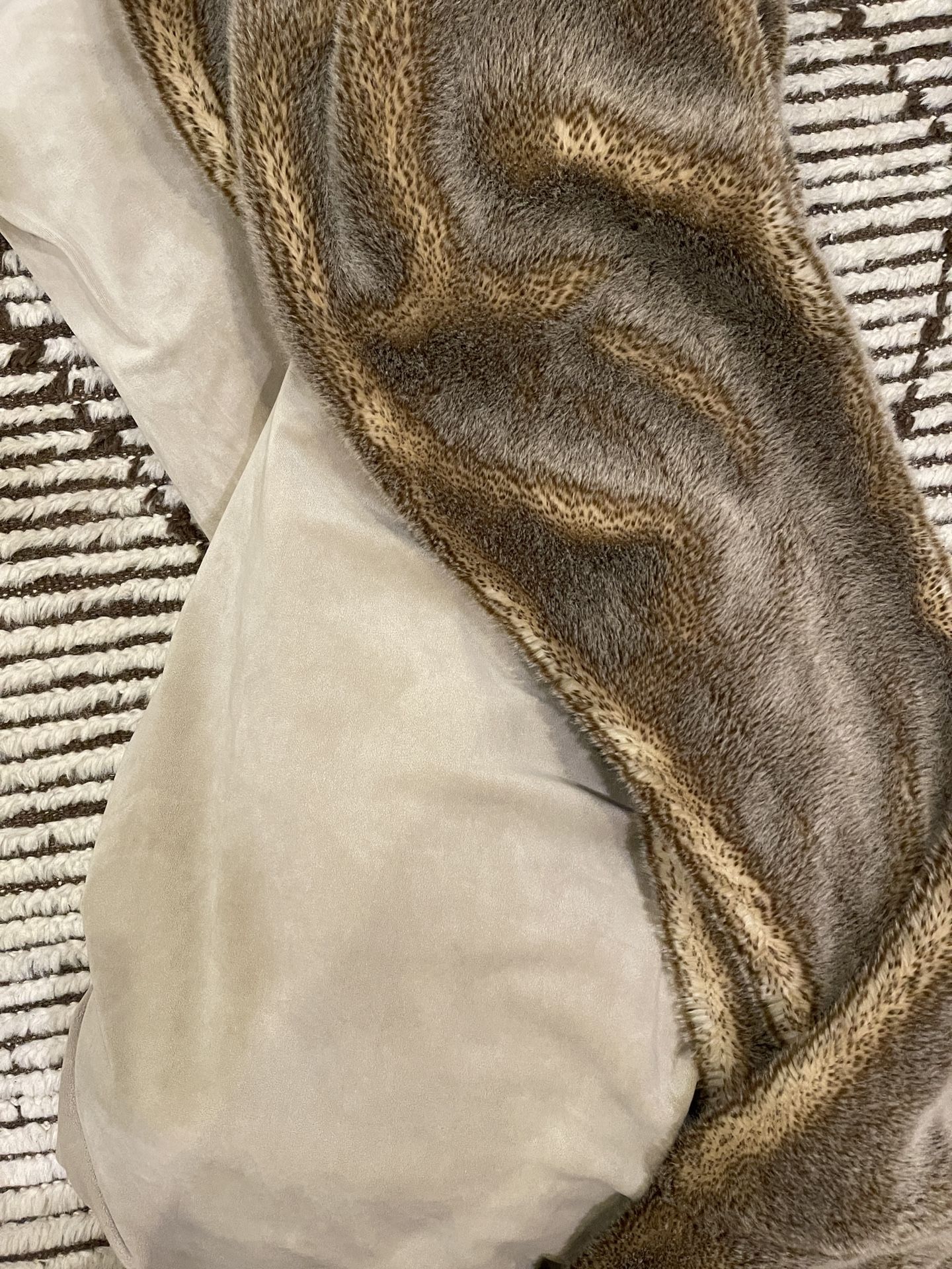 Restoration hardware King Fur Blanket