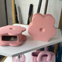 Pink And White Bathroom/bedroom Decor