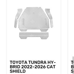 Toyota Tundra 2022 To 2026 Catalytic Converter Shield Also For Hybrid Too