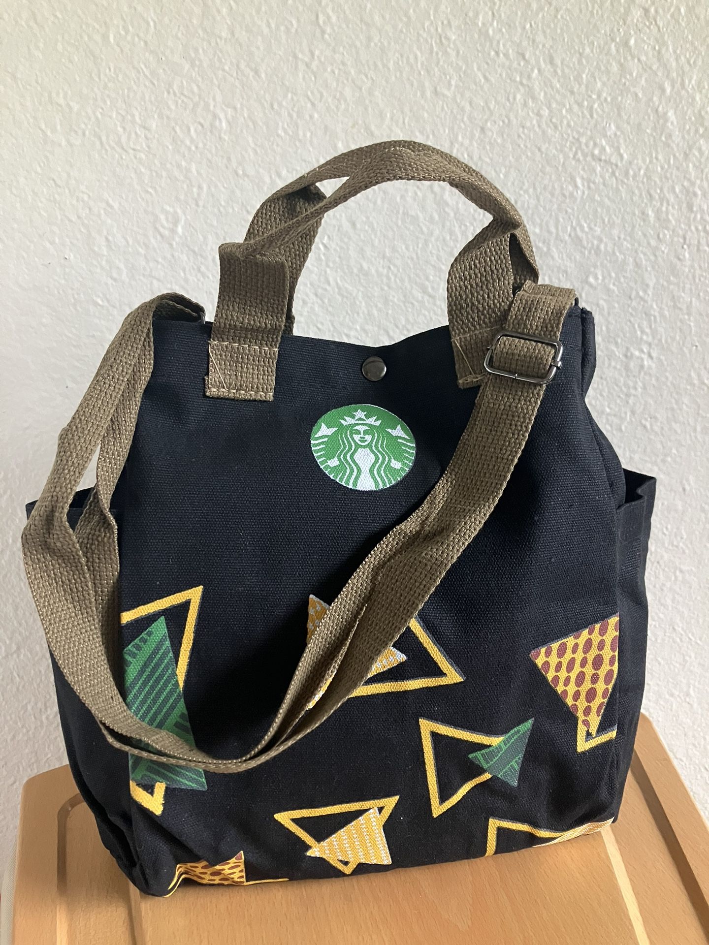 Starbucks Leisure Tote Messenger Canvas Bag Lady Large Eco-friendly Shopping Bag