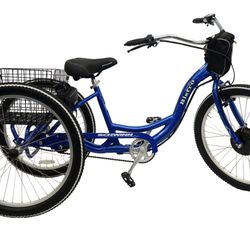 Blue Electric Tricycle by Zeus