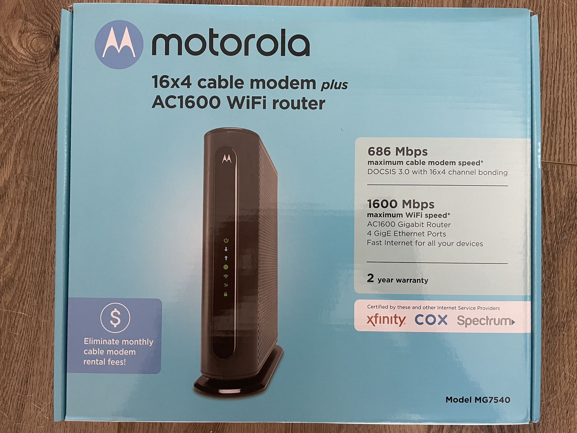 Motorola Modem plus WiFi Router