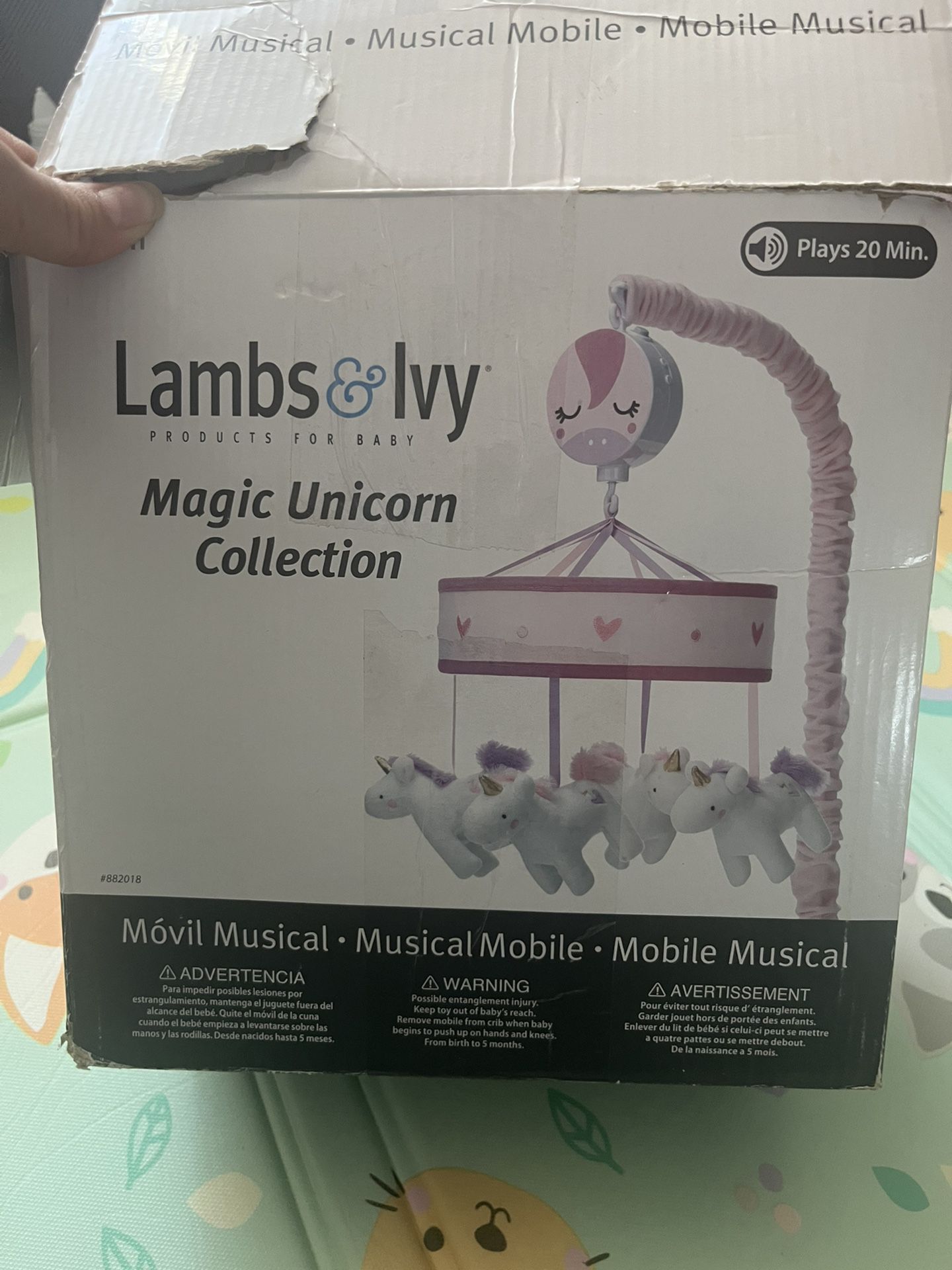 Lambs &Ivy Magical Unicorn Collection Musical Mobile 