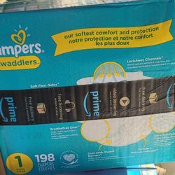 Pampers Saddlers 1 Box Of 198