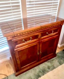 FAST SALE! Vintage Flip-Top Dry Bar Cabinet & Buffet Server