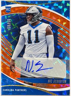08/50 Nic Scourton RC Auto Carolina Panthers #08/50