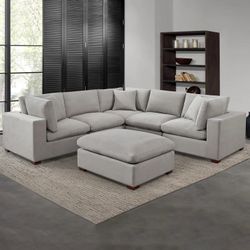 Costco Thomasville Lowell 6-piece Fabric Modular Sectional $450