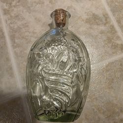 1970s Cornucopia And Eagle Flask 