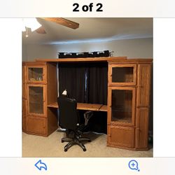 Desk Or Entertainment  Center