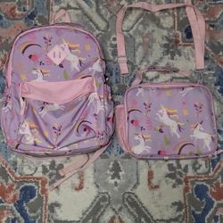Girls Backpack & Lunch Bag-Kindergarten+