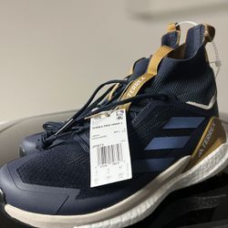 Adidas Terrex Free Hiker 2.0 Navy Blue Hiking Trail Boots Shoes Size 8.5 JI1873