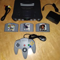 Nintendo 64 Game Console Bundle Lot Combo Collection N64 Entertainment System Unit Video Game 