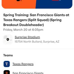 Spring Training Tickets 