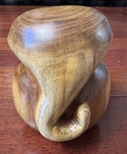 Hand carved solid wood Elephant/Ganesh statue