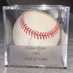 Signed Baseball-Nolan Ryan