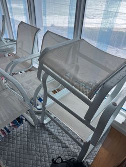 White patio furniture