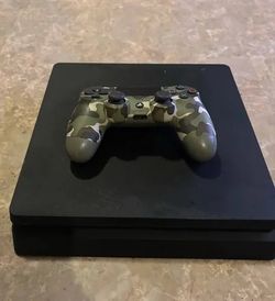PlayStation 4 Slim with Camo DualShock 4 Controller