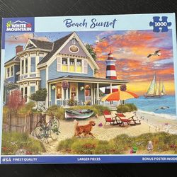 Whites Mountain Puzzle – “Beach Sunset” (1000 Pieces)