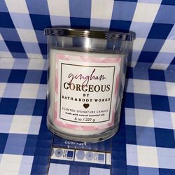 Bath & Body Works Gingham Gorgeous Single Wick Candle 