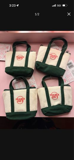 trader joes micro tote bags each $17 green