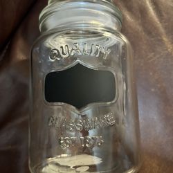 GLASS APOTHECARY JAR