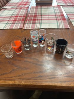 Eight Shot Glasses of different types