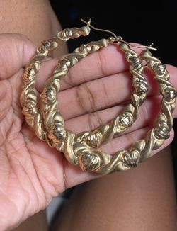 10k Gold Hoops