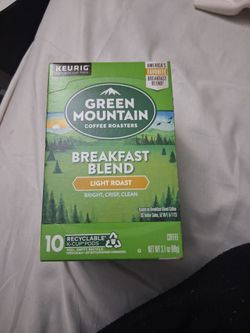Breakfast blend light roast coffee pods for keurig