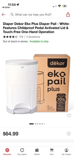 DEKOR DIAPER PAIL