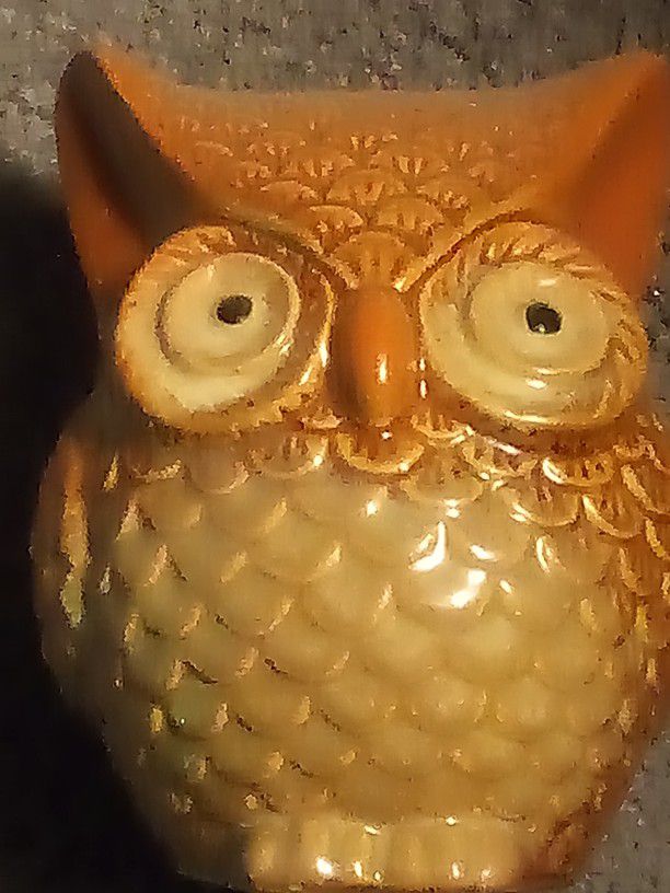 Ceramic Owl Statue