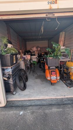 Entire Storage unit - make an offer - everything , household, kitchen, motorcycles, tools, bachelor pad everything