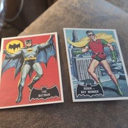 TOPPS BATMAN &ROBIN 1964 #1&2 RP CARDS