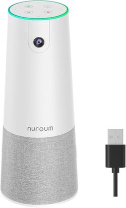 NUROUM C20(2nd Gen) HD Conference Webcam, 1080P Video Conferencing Camera with Microphone and Speaker, All in One Computer Camera for Desktop, 13ft Vo