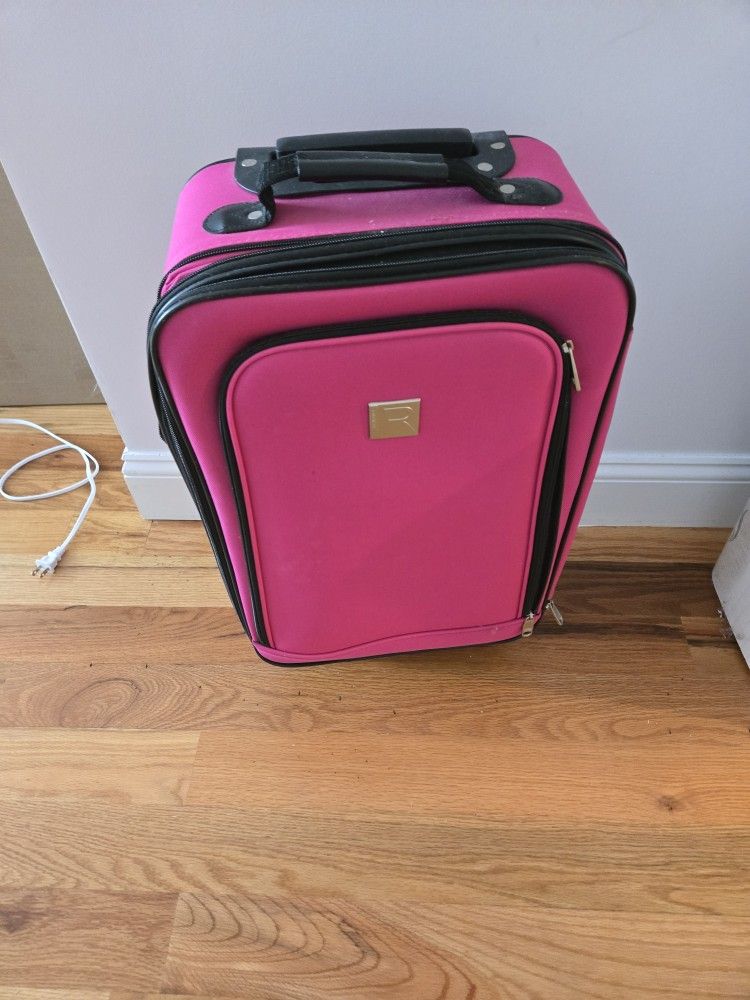 22" Pink Suitcase - Used only once!