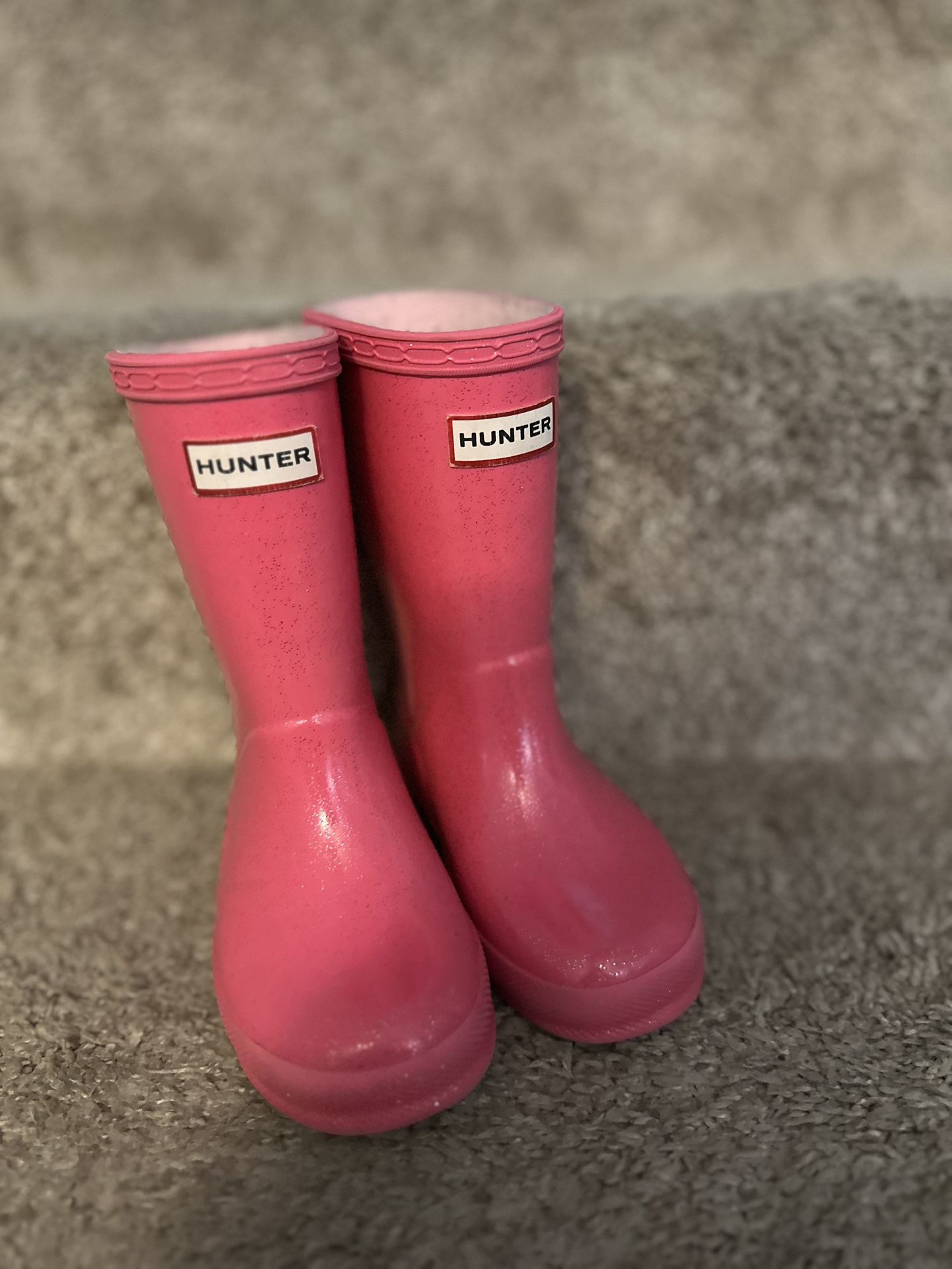 Pink Sparkly Hunter Boots 