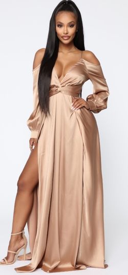 Ladies Party Satin Gown