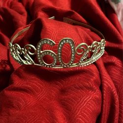 60th rhinestone Tiara