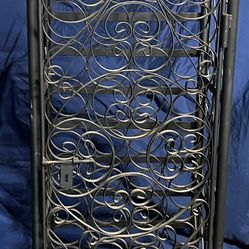 Wrought Iron Wine Rack 