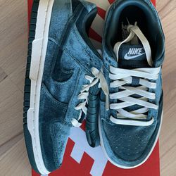 Nike Dunk Low Velvet Teal Size 5W/3.5M