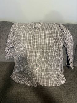 Men's Plaid Button-Down Long Sleeve Shirt