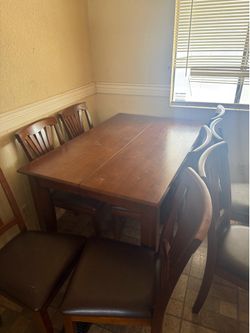 Free Dining Table with 8 Chairs