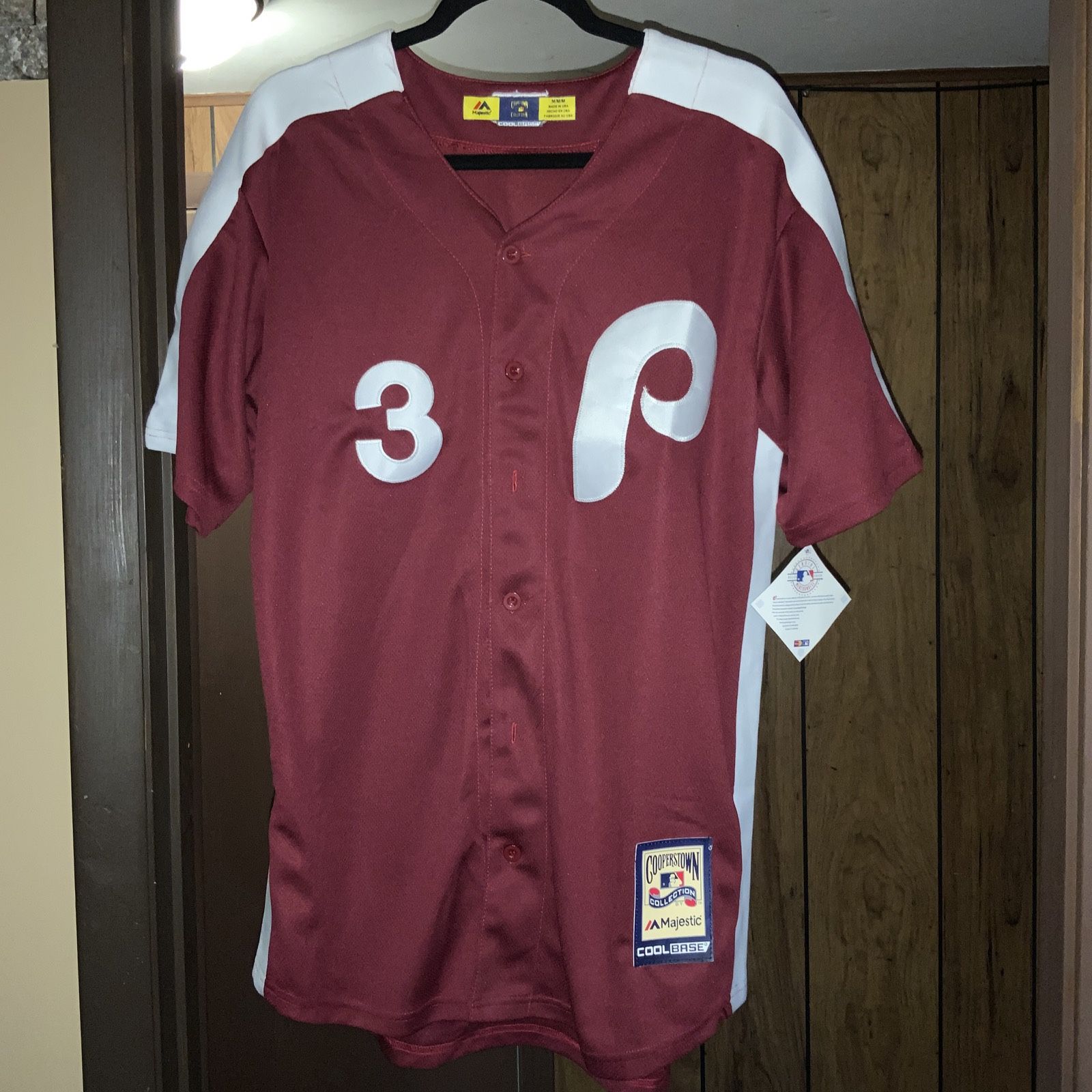 Bryce Harper Majestic Cool Base Jersey Maroon